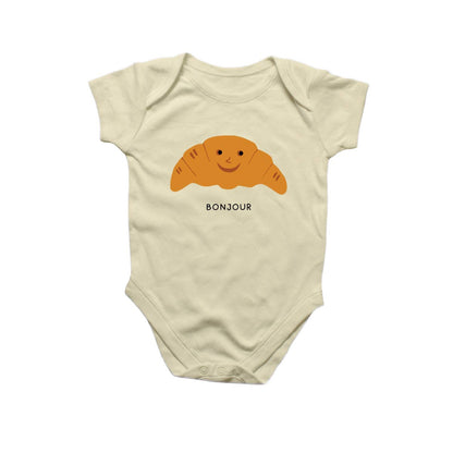 Bonjour Croissant - Baby Onesie