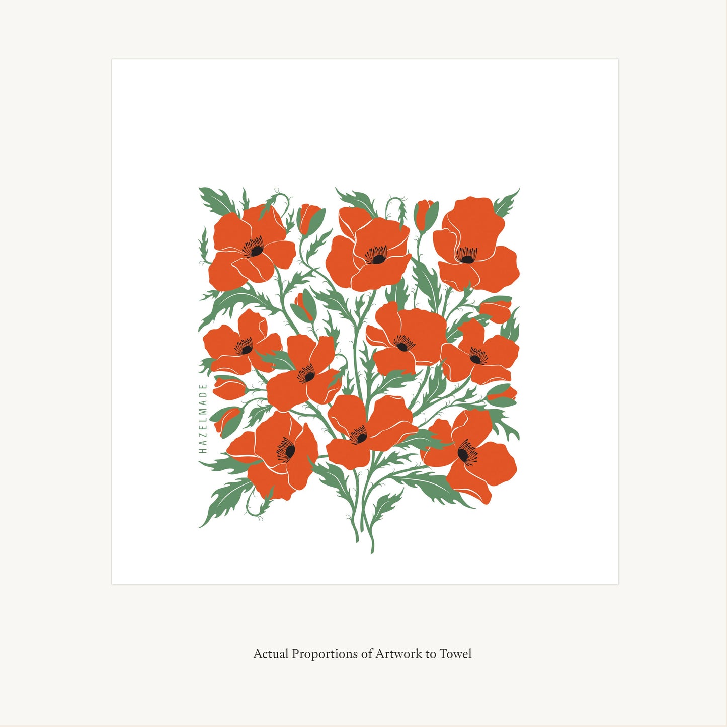 Poppy Tea Towel