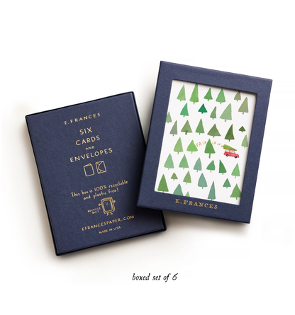 Fa La La La La Trees Christmas Card Set