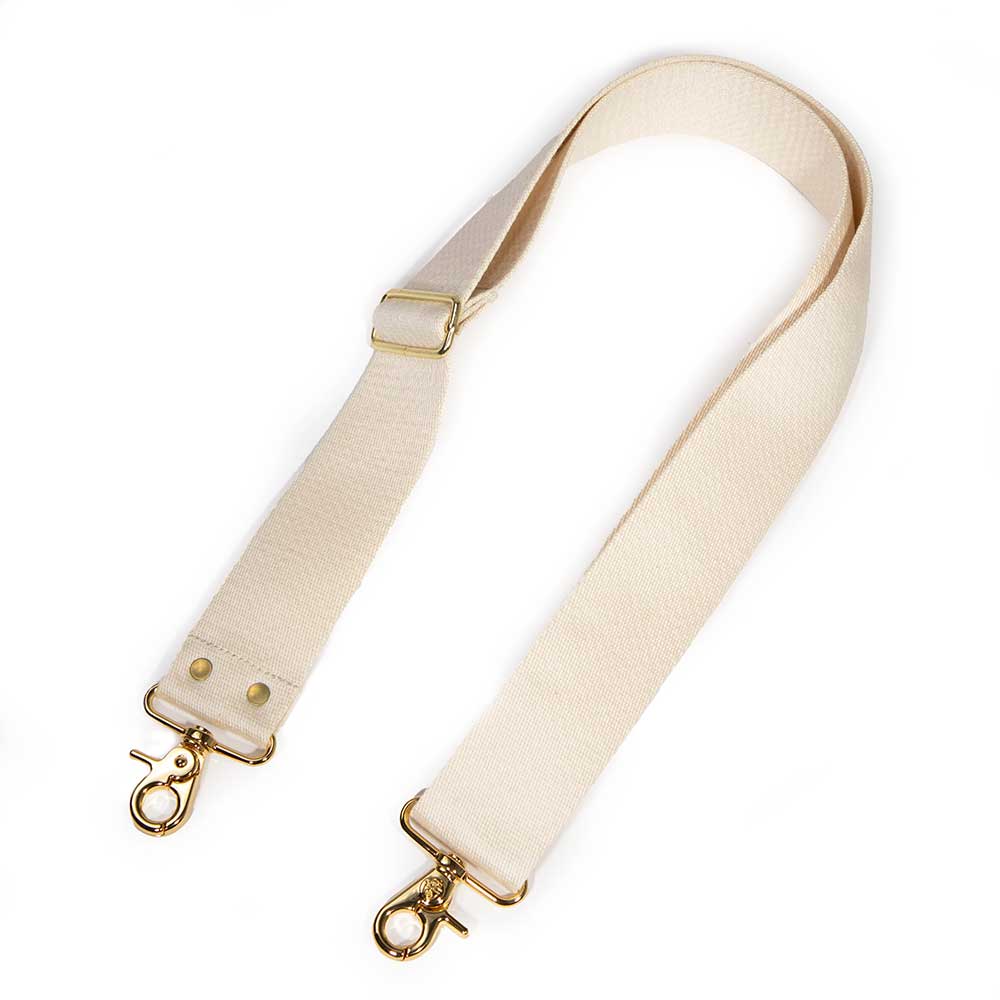 General Knot & Co. - Cotton Webbing Cross Body/ Shoulder Strap- Natural
