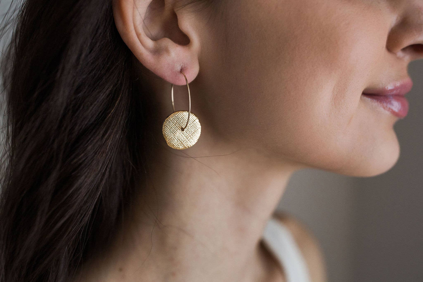 Porcelain Sun Hoops