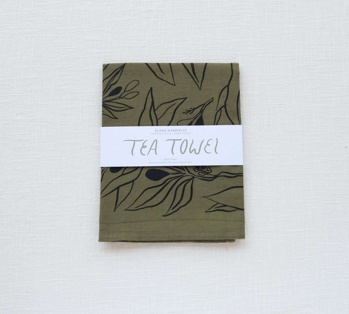Olives Tea Linen Towel
