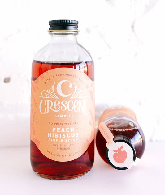 Crescent Simples - Peach Hibiscus Simple Syrup