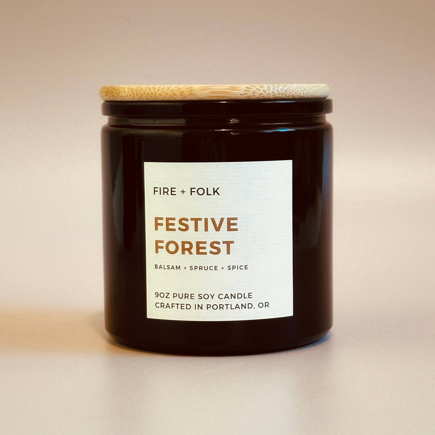 Festive Forest | 9oz Wood Wick Soy Candle