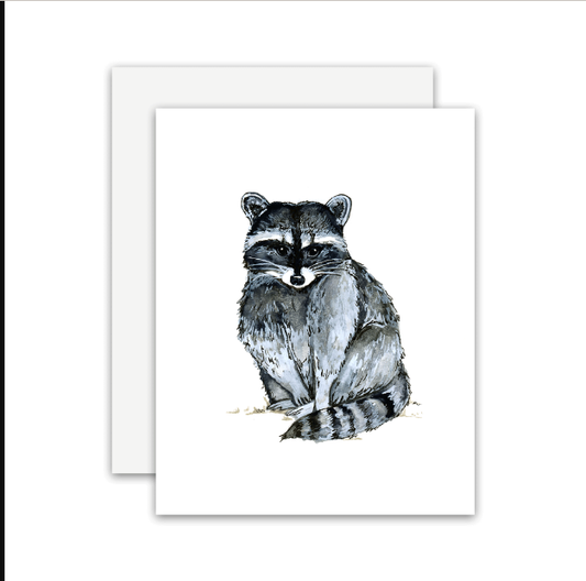 Racoon Card Blank Inside