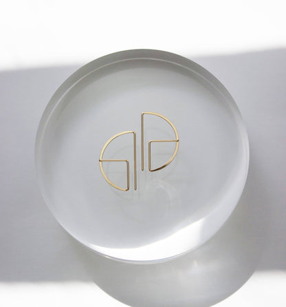 Sm. Round Profile Earrings: 14K Gold Fill