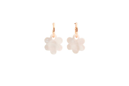 Daisy Charm Hoops