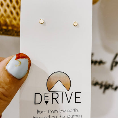 Tiny Dot Stud Earrings  14k gold filled