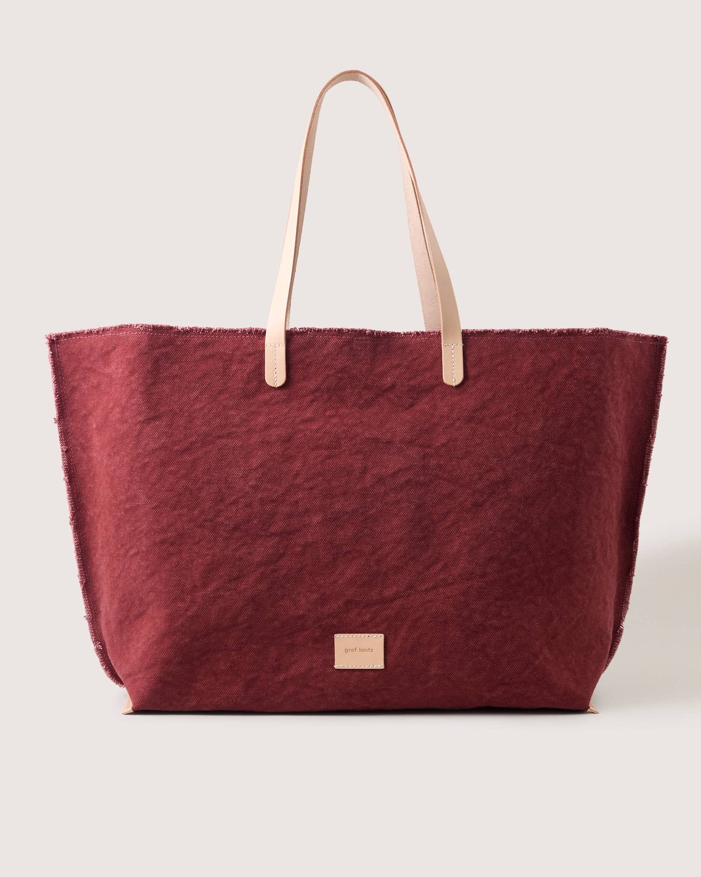 Hana Canvas Boat Bag Plum