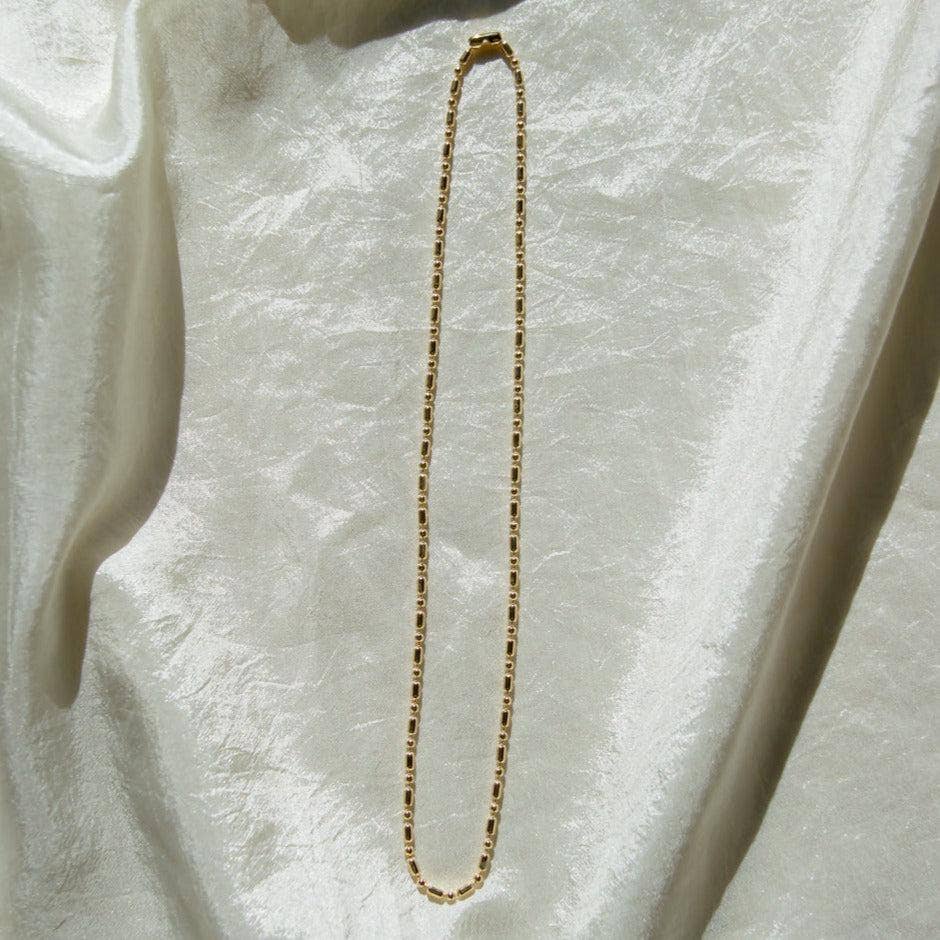 Gold Vintage Ball Chain Necklace