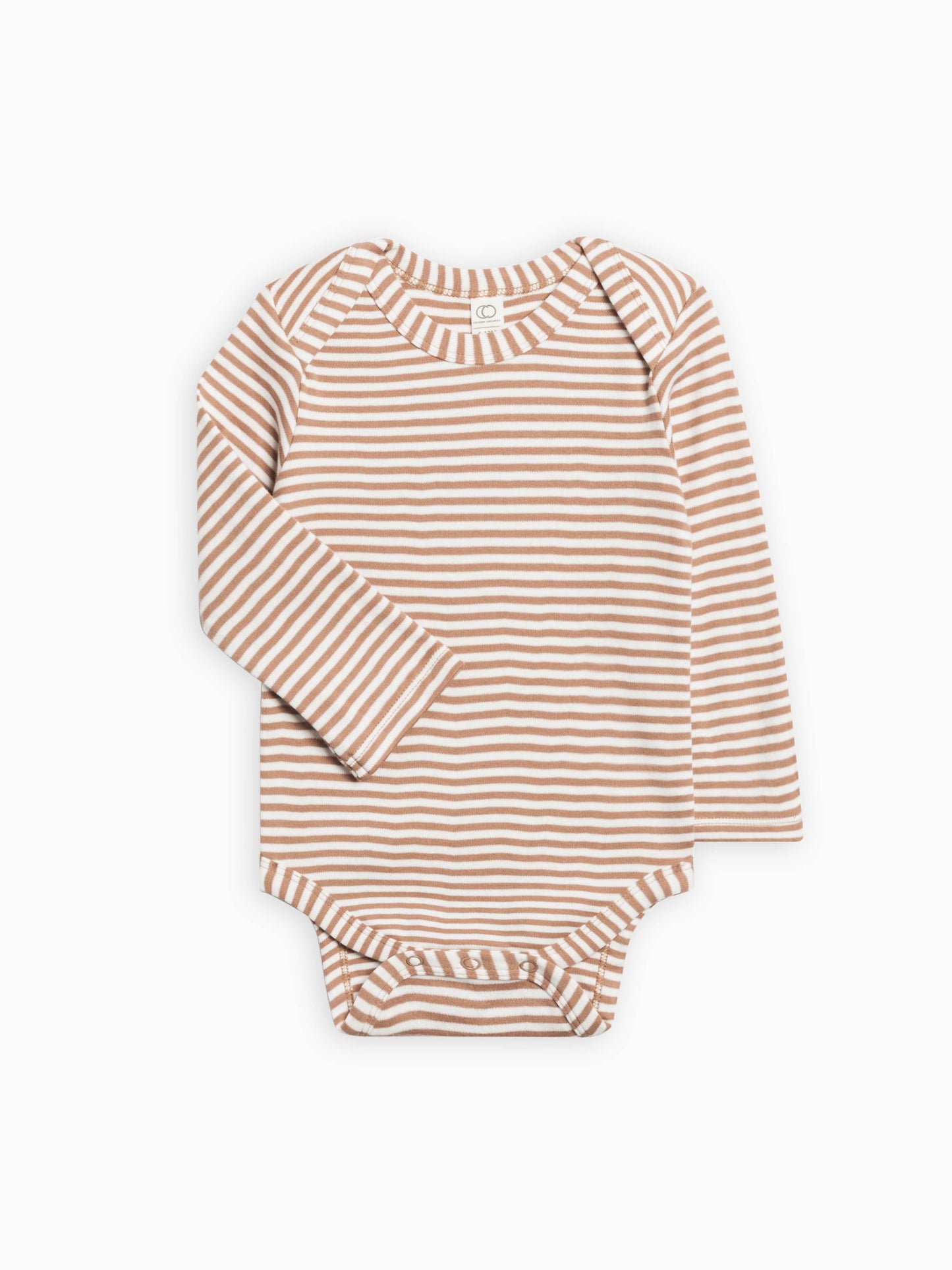 Organic Baby River Bodysuit -Truffle Stripe