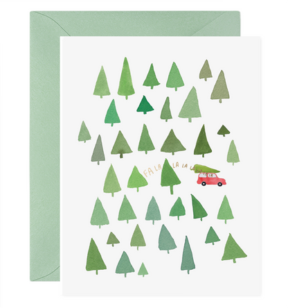 Fa La La La La Trees Christmas Card Set