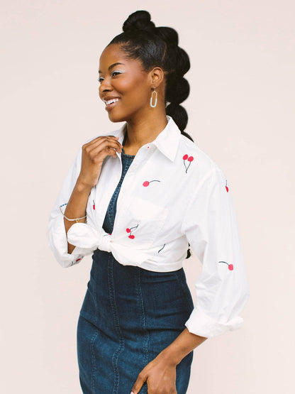 Macramé Link Earrings: Dayglow