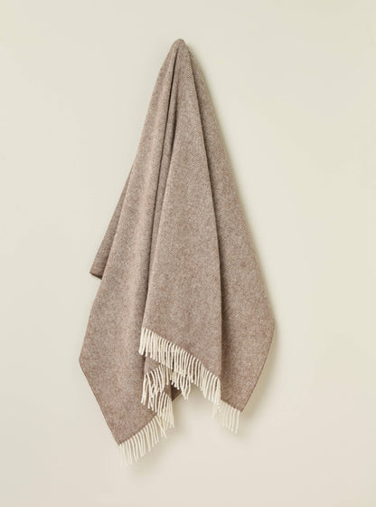 Herringbone 100% British Wool: Camel
