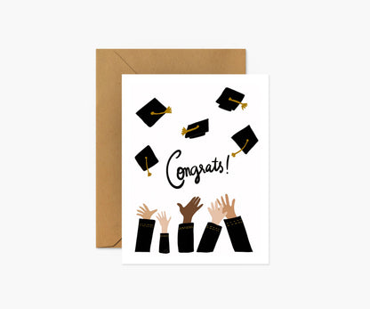 Congrats Graduation Hats Card