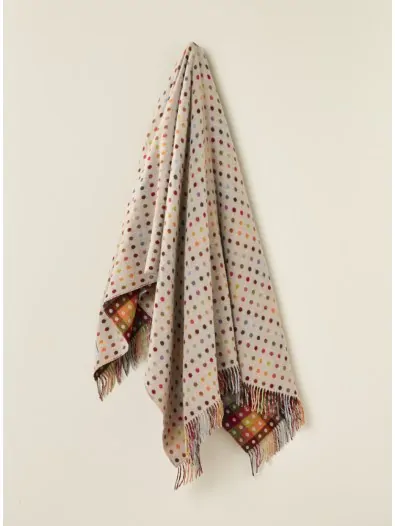 Contemporary Tile Merino Lambswool Throw