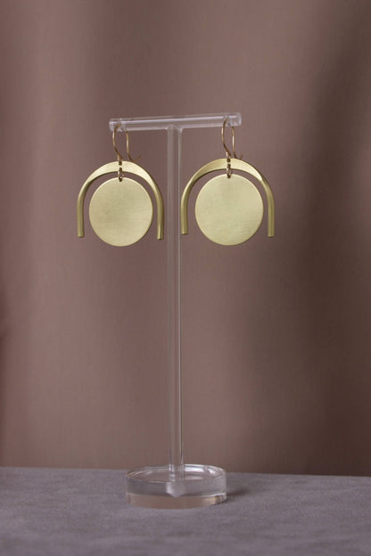 Large Thera Earrings Brass/GF EarWire