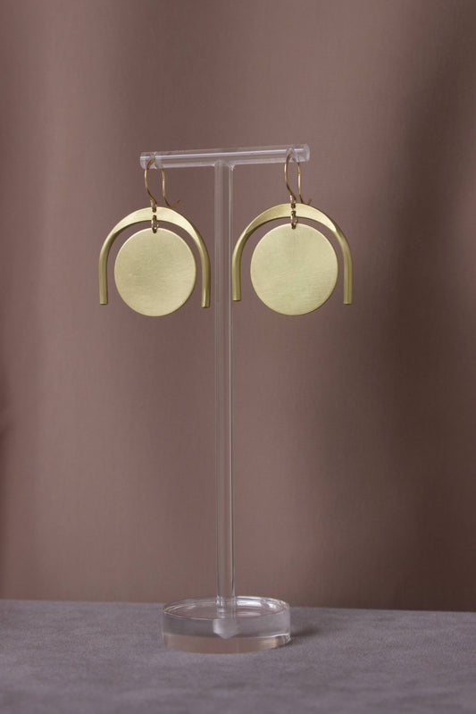 Large Thera Earrings Brass/GF EarWire