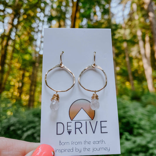 Moonstone Mini Hoops SS