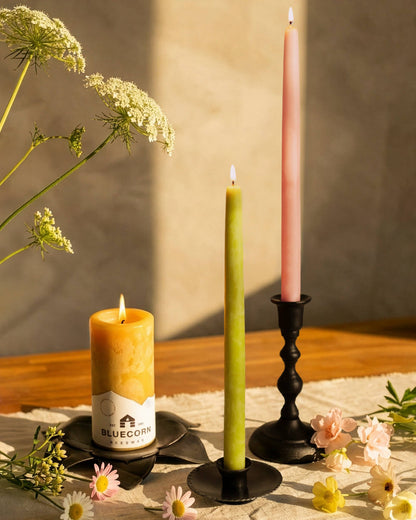 Beeswax Taper Candles – Natural / 12"