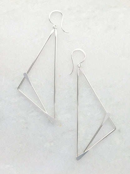 Fox Earrings: Brass