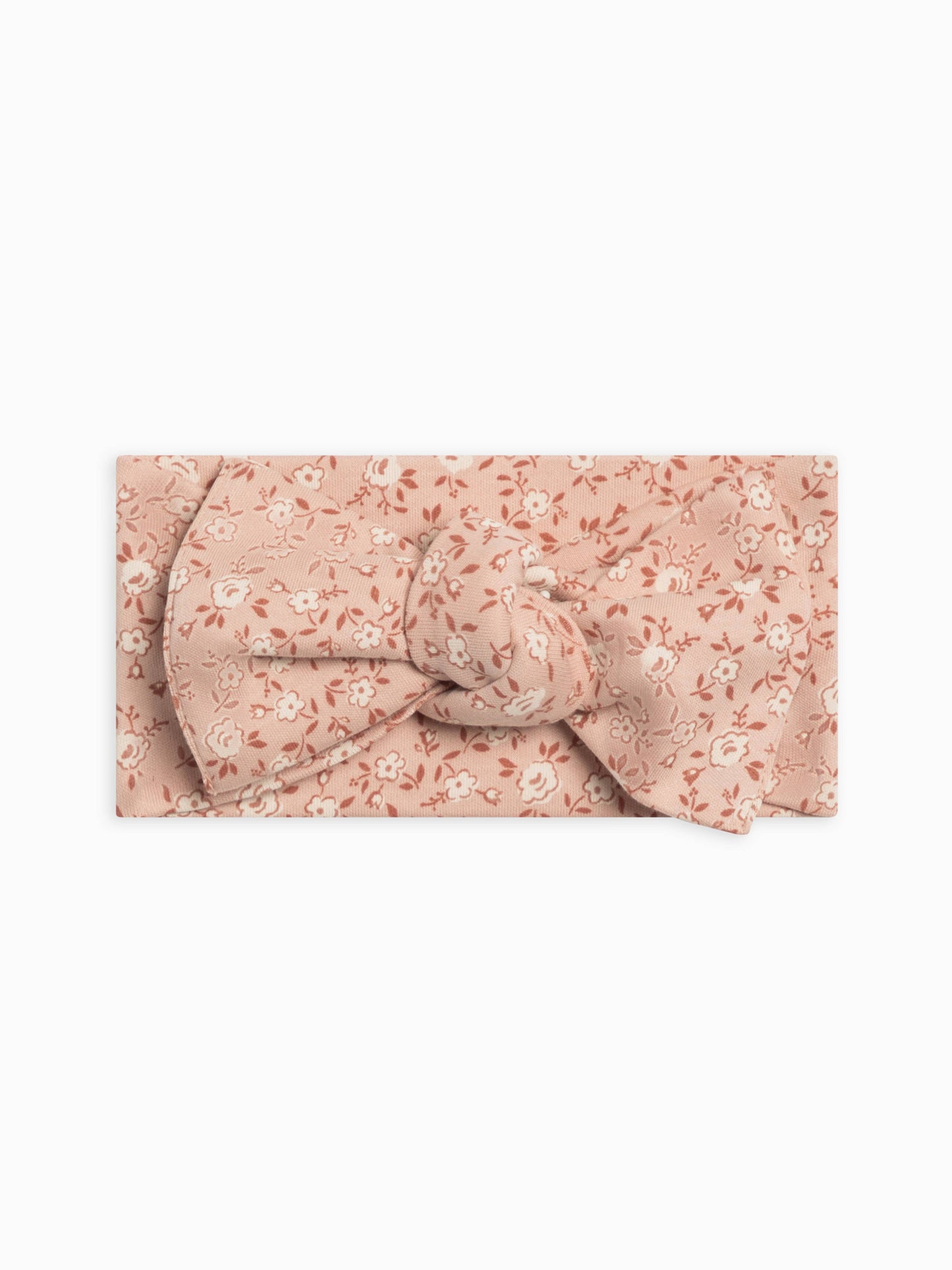 Organic Baby Hattie Knot Bow Wrap - Zinnia Floral / Ballet