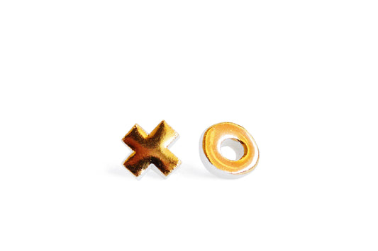 XO Studs: Shiny Gold