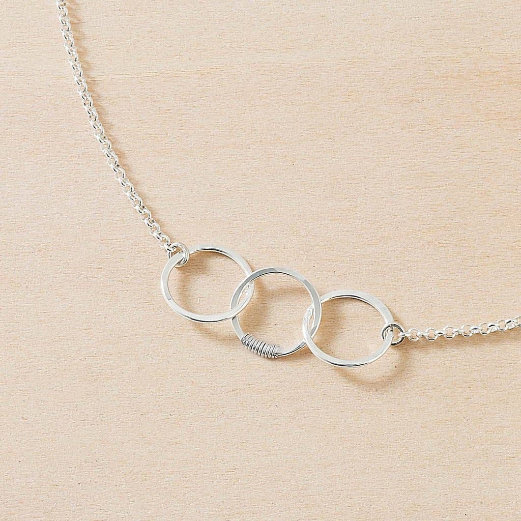 Cartwheel Necklace  Sterling silver / 18"