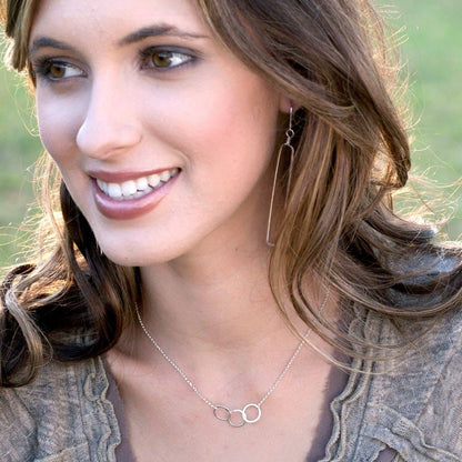 Cartwheel Necklace  Sterling silver / 18"