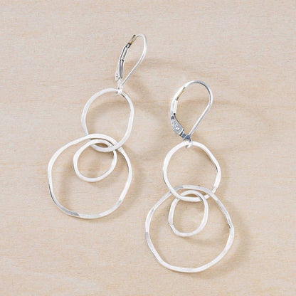 ELEMENT Hammered Circles Earrings | Gold Filled