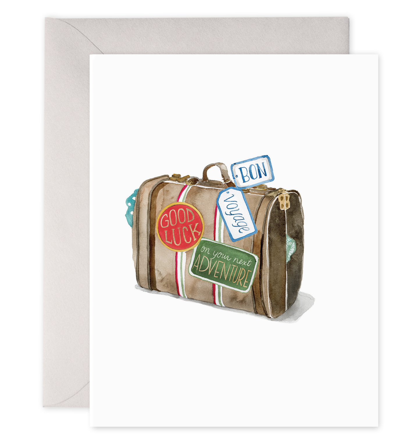 Bon Voyage Suitcase | Congratulations Greeting Card