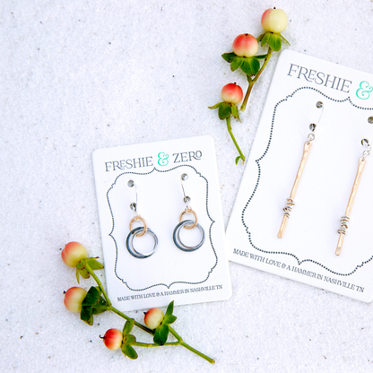 3 Mixed Metal Earrings