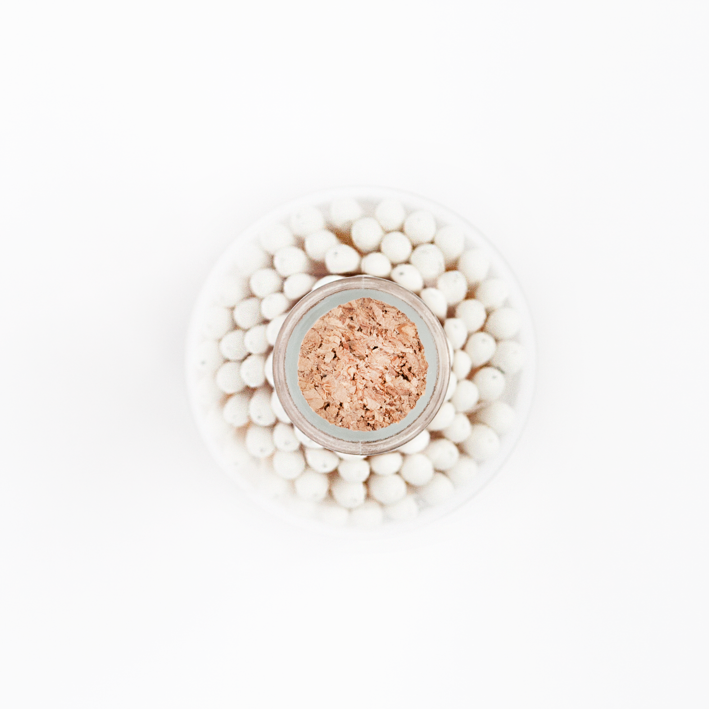 Classic White Matches in Glass Jar