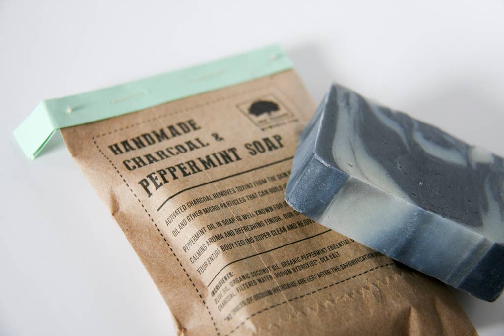 2oz Charcoal Peppermint Face Soap