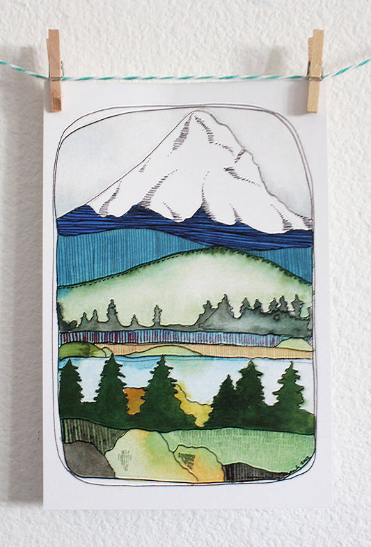 Mt Hood Postcard