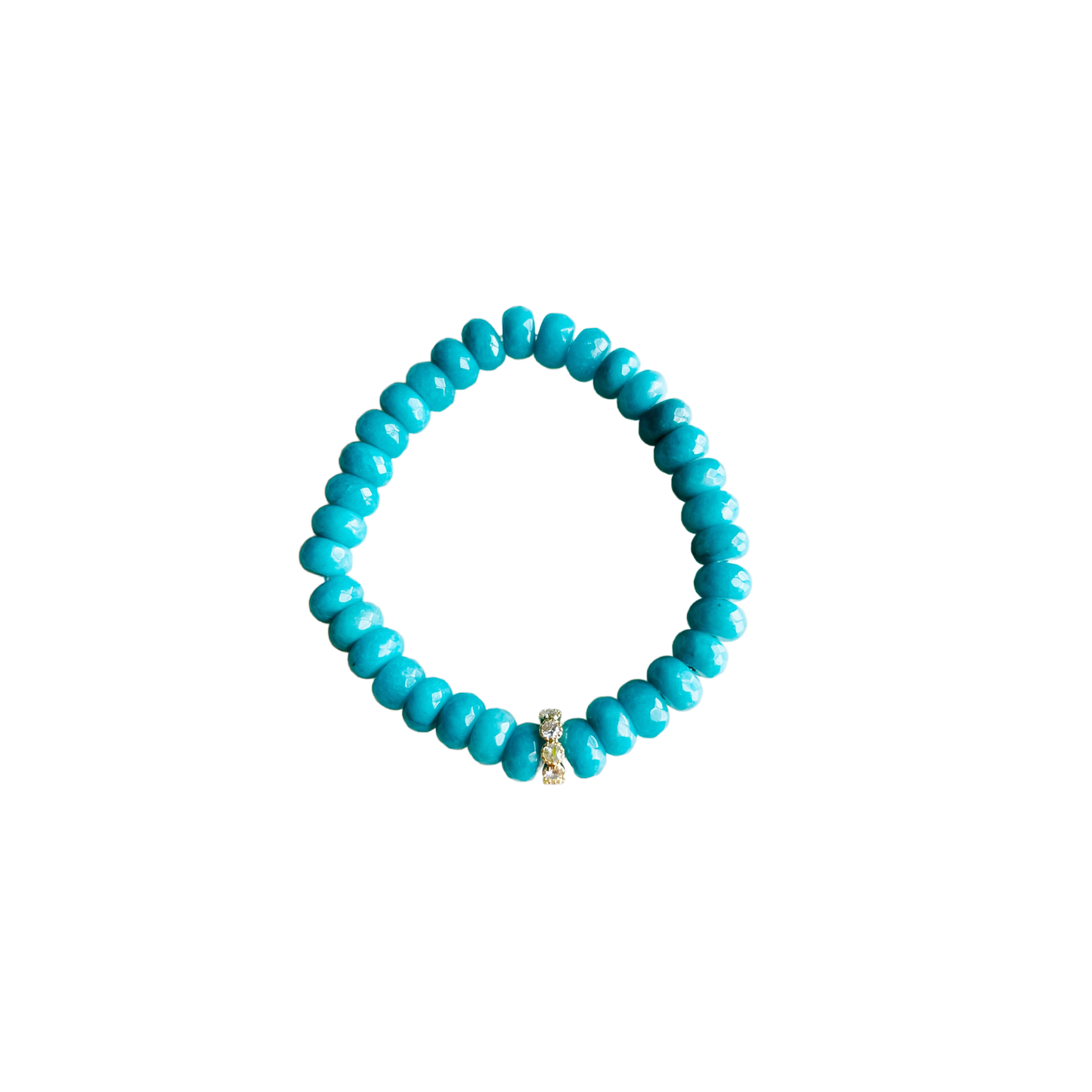 Market and King - Candy Stretch Bracelets: Red Jade