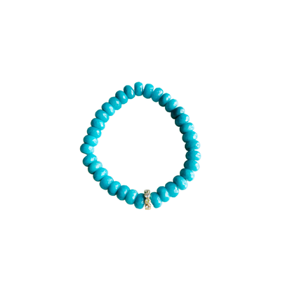 Market and King - Candy Stretch Bracelets: Green Ocean Jade