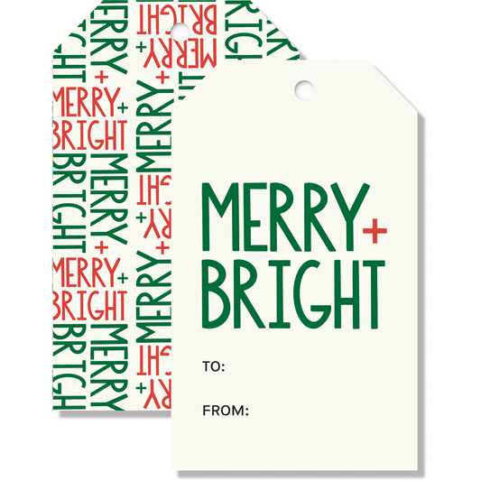 Merry + Bright Gift Tags