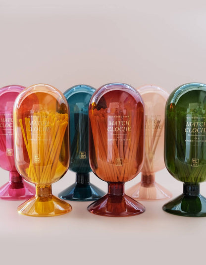 Glass Match Cloche | Amber