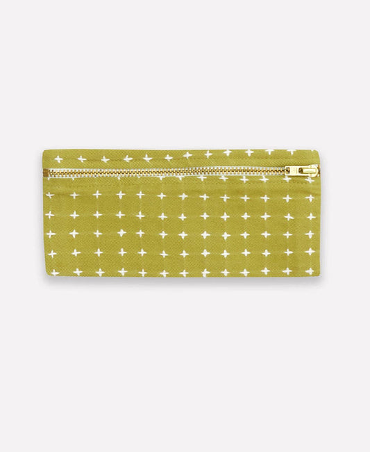 Cross-Stitch Pencil Case: Moss