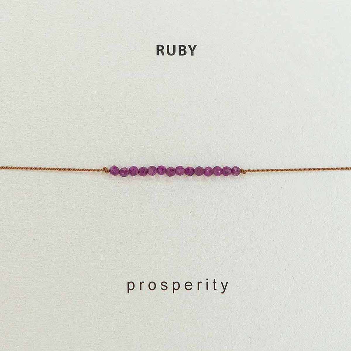 Ruby Prosperity Bracelet