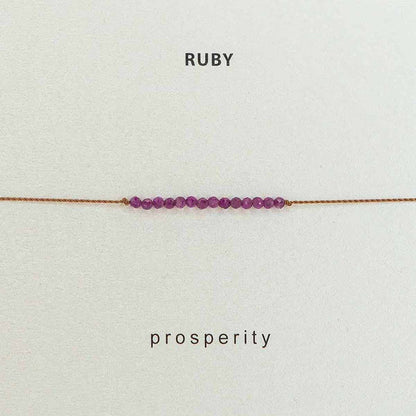 Ruby Prosperity Bracelet
