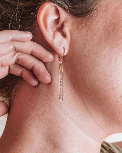 Lyric | Gold Filled Drop Earrings | Labradorite