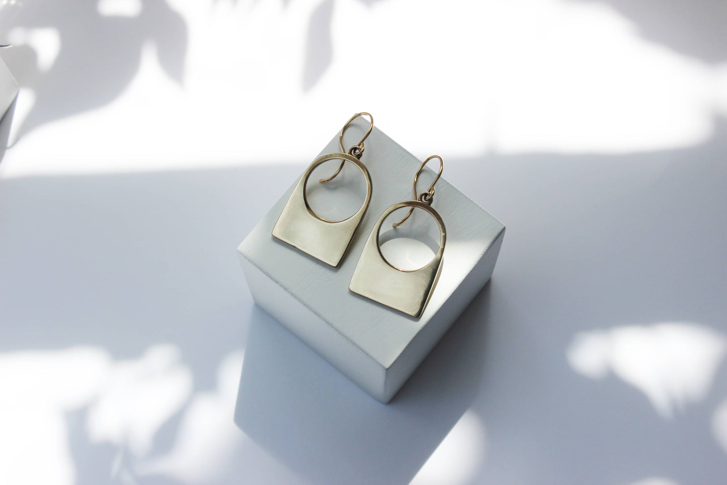 Contour Earrings 14k Gold Fill / Yellow Bronze