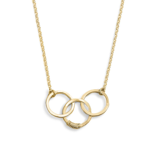 Cartwheel Necklace  Sterling silver / 18"