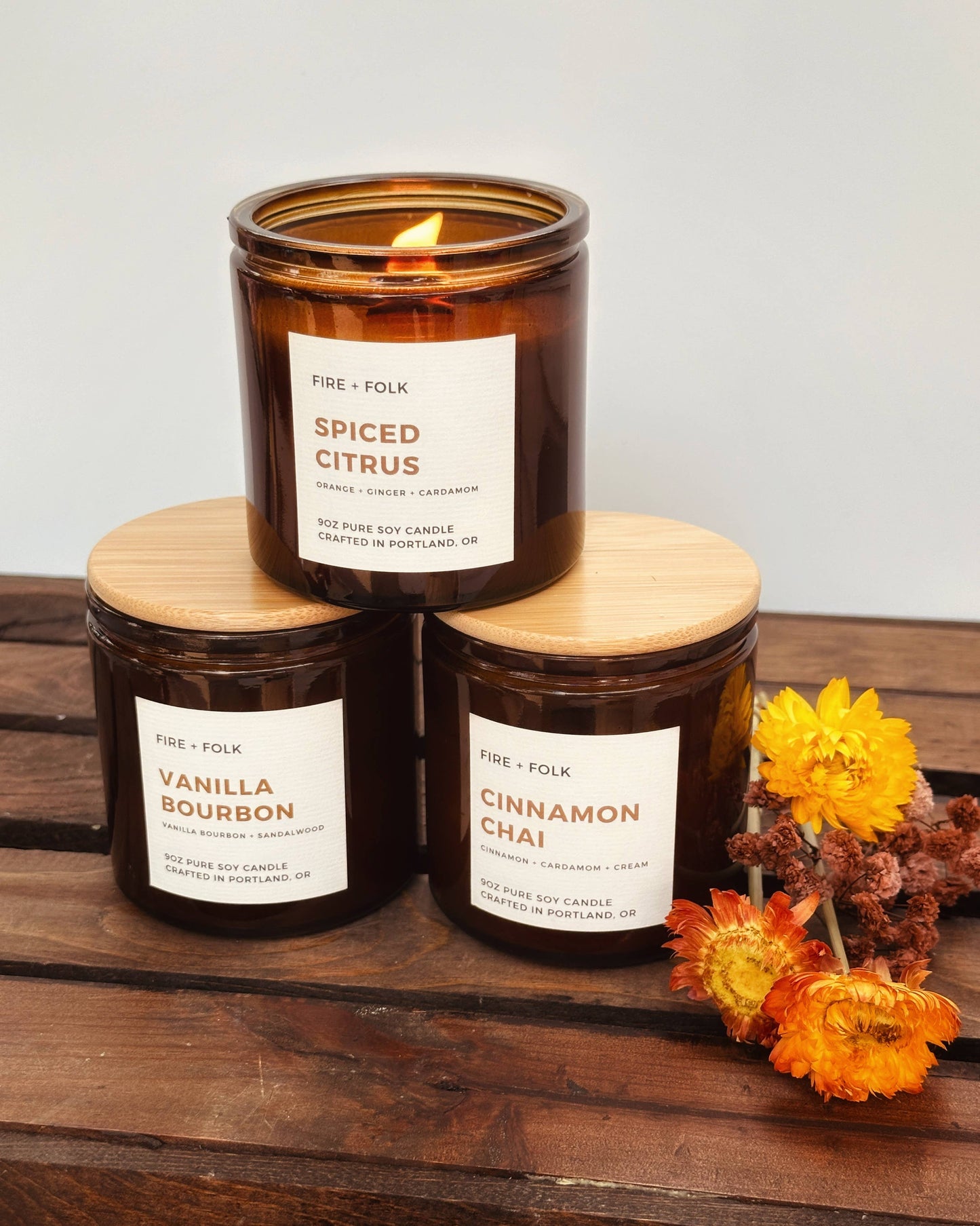Cinnamon Chai | 9oz Wood Wick Soy Candle