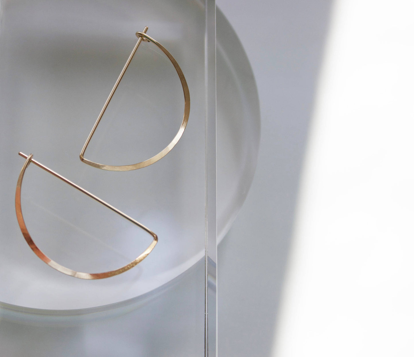 Crescent Earrings: Gold Filled