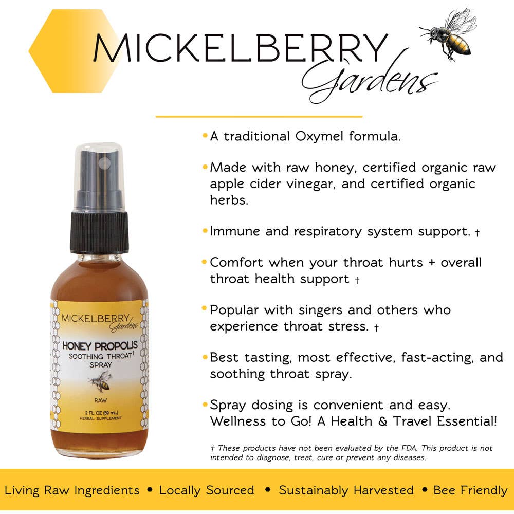 Mickelberry Gardens - Honey Propolis Throat Spray