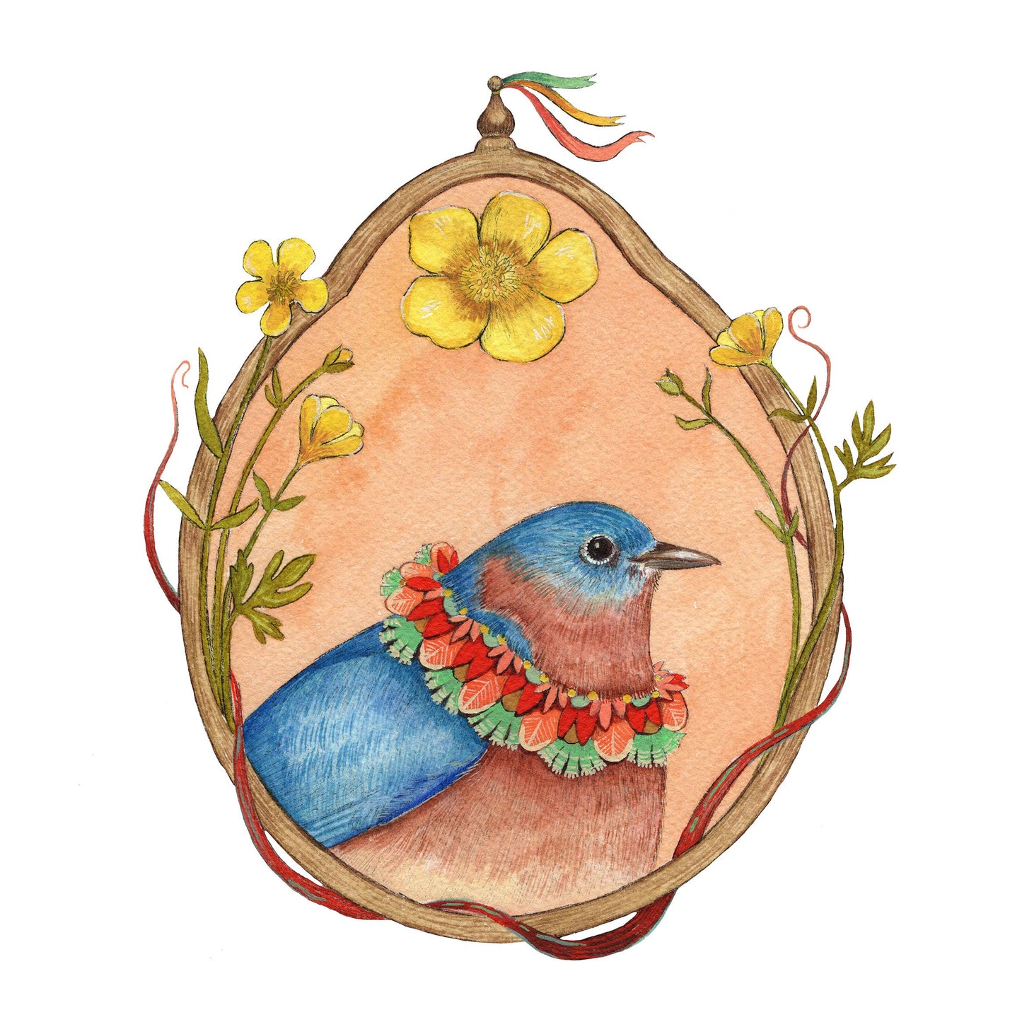 Bluebird of Buttercups Card