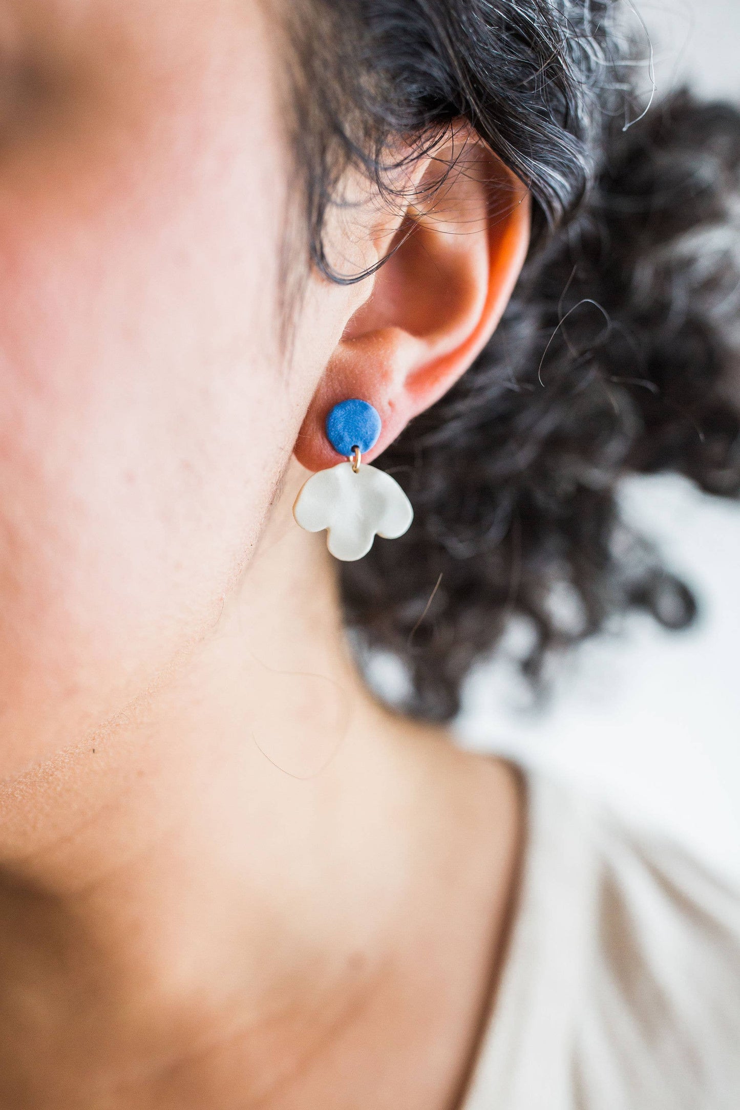 Porcelain Snowdrop Earrings